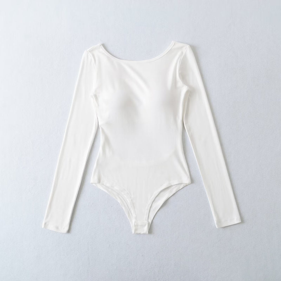 Damen Bodysuit mit elegantem Schnitt und hochwertigen Materialien W&W Mode