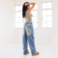 Damen Baggy-Jeans im Vintage-Style WW