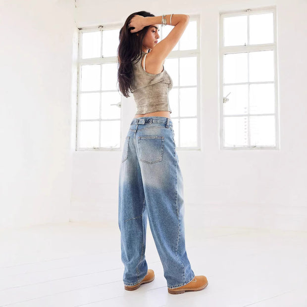 Damen Baggy-Jeans im Vintage-Style WW