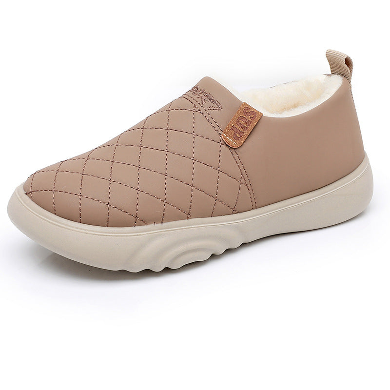 Damen Bequeme und warme Hausschuhe mit kuscheligem Innenfutter WW