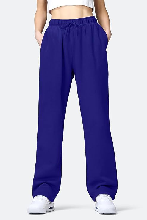 Damen Bequeme Freizeithose mit elastischem Bund und seitlichen Taschen W&W Mode