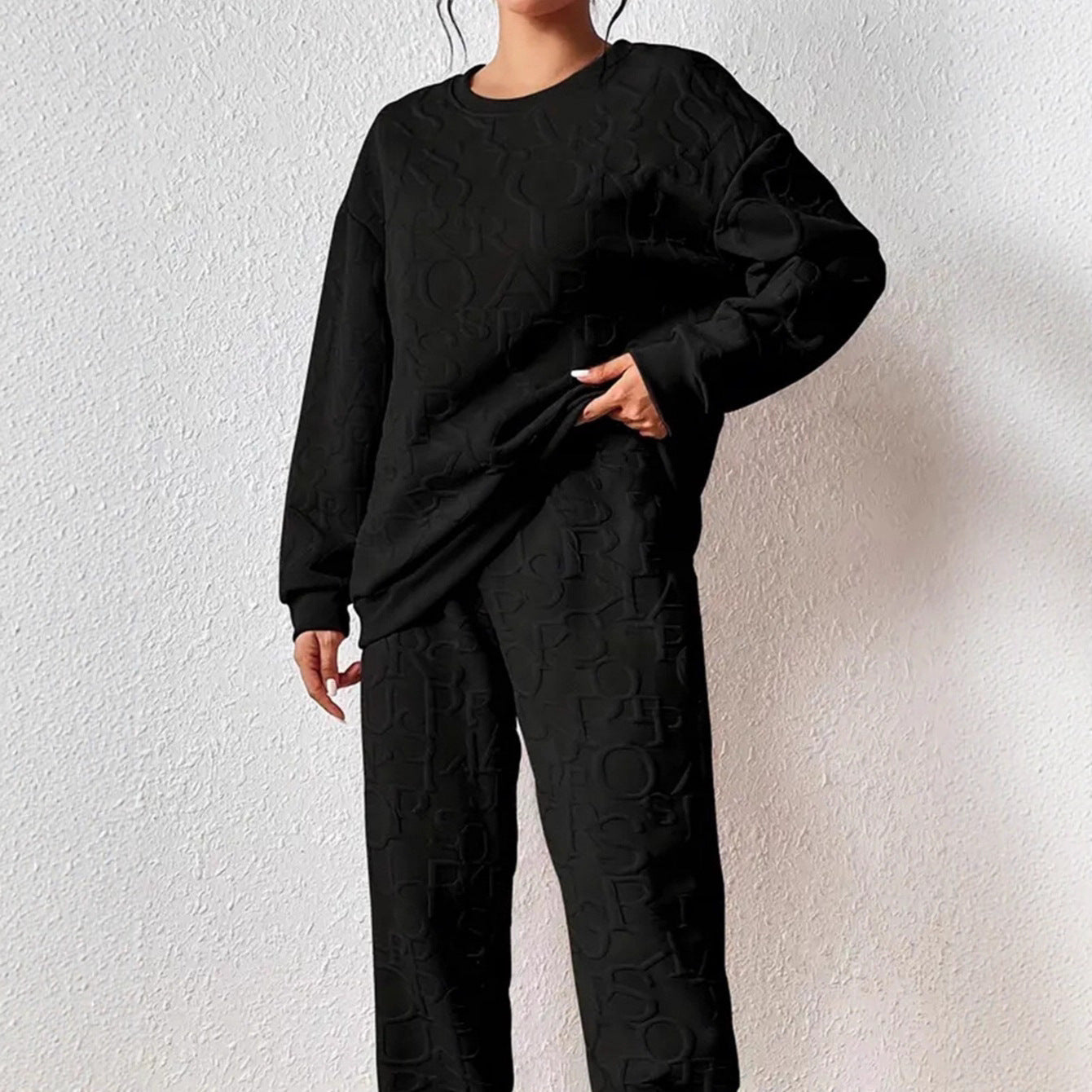 Damen Set aus hochwertigem Sweatshirt und Jogginghose WW