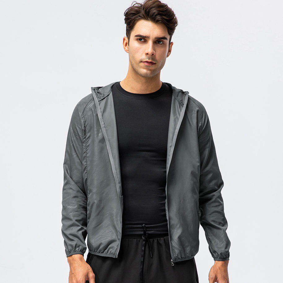 Herren leichte Laufjacke mit atmungsaktiven Eigenschaften und reflektierendem Design WW
