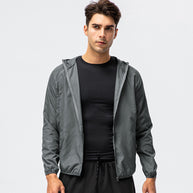 Herren leichte Laufjacke mit atmungsaktiven Eigenschaften und reflektierendem Design WW