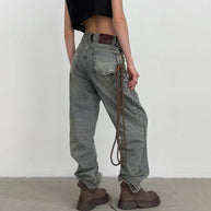 Damen Relaxed Fit Jeans mit lässigem Schnitt und hochwertigen Materialien WW