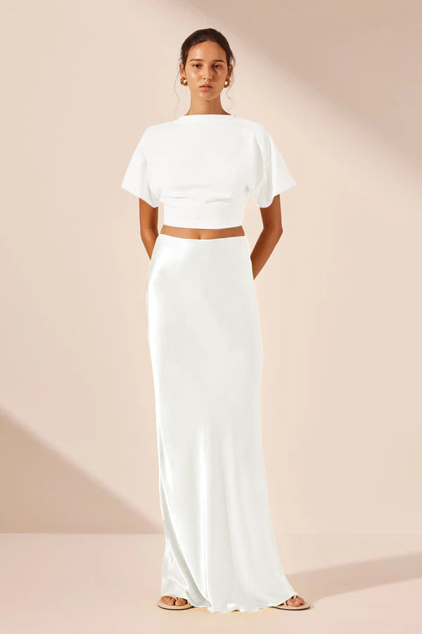 Damen Satinähnliches Abendkleid WW