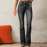 Damen Flared Jeans im Vintage-Stil WW