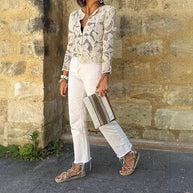 Damen Strickbluse mit filigranem Muster WW