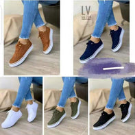 Damen Sneaker mit modischem Textilobermaterial und dämpfender Sohle WW