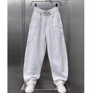 Damen bequeme Sweathose mit Cargo-Taschen WW