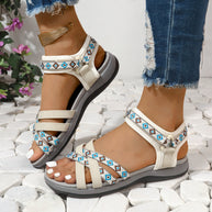 Damen Sportliche Sandalen mit verstellbaren Riemen und ergonomischer Fußbettung WW