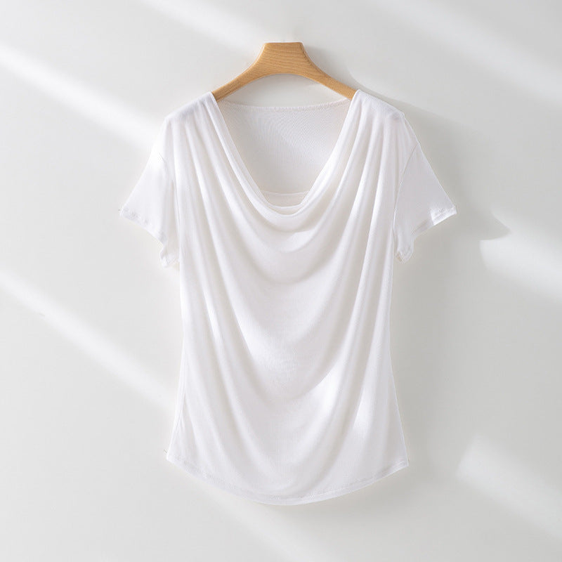 Damen Relaxed Fit Drape Top WW