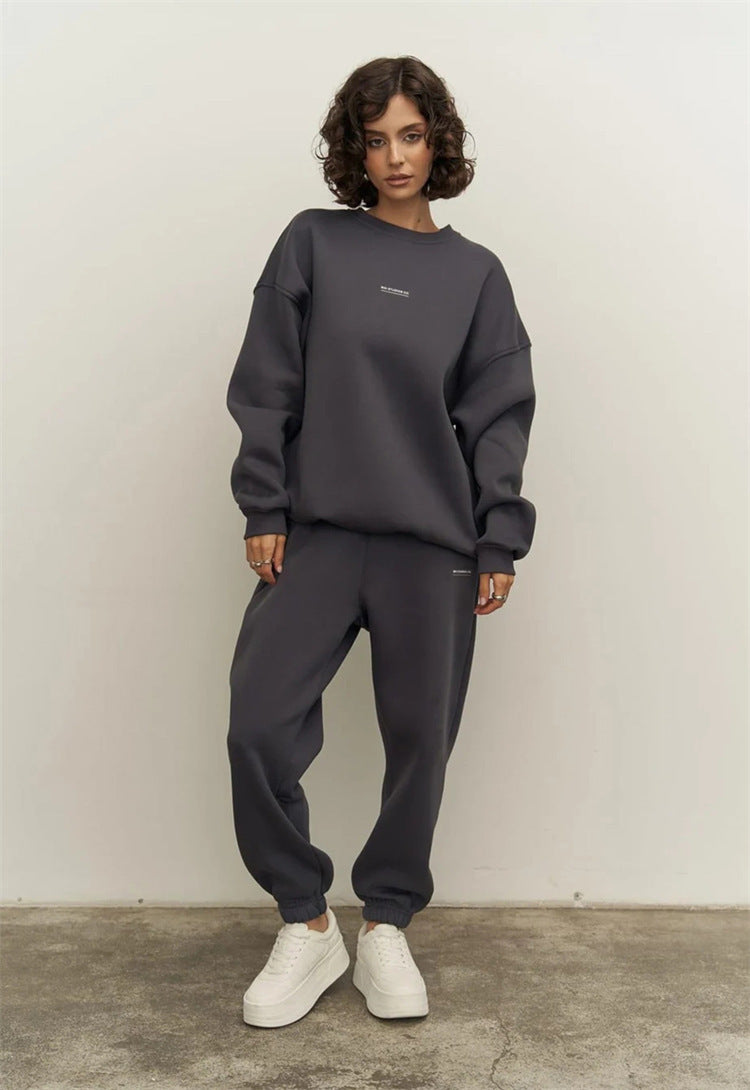 Damen sportliches Sweatset mit lockerem Schnitt WW