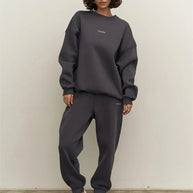 Damen sportliches Sweatset mit lockerem Schnitt WW