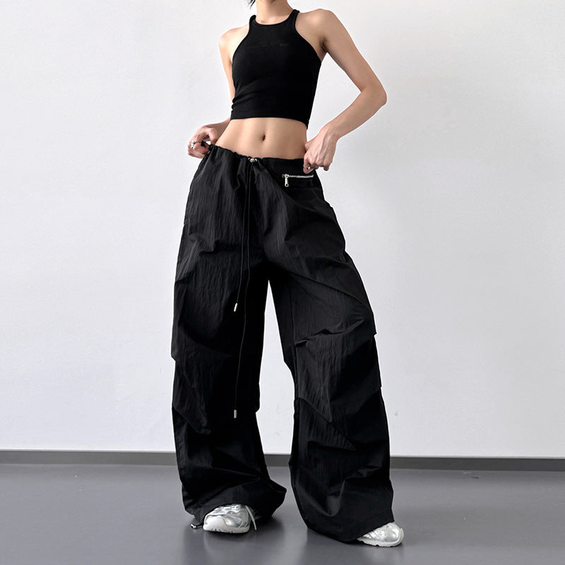 Femme Leichte Weite Cargo-Hose mit verstellbaren Eigenschaften WW