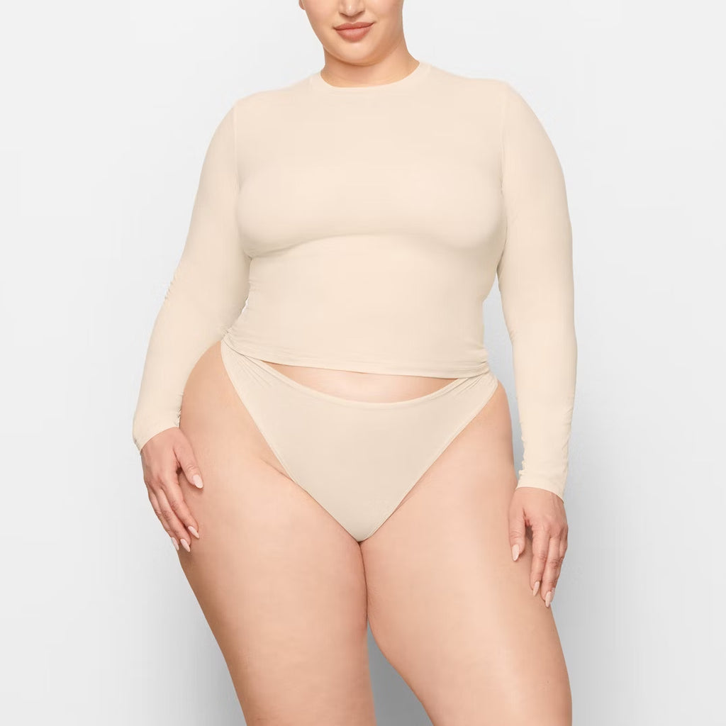 Damen Langarm Stretch Bodysuit WW
