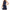 Damen elegantes ärmelloses Kleid mit geschlossenen Rüschen und Taillengürtel WW