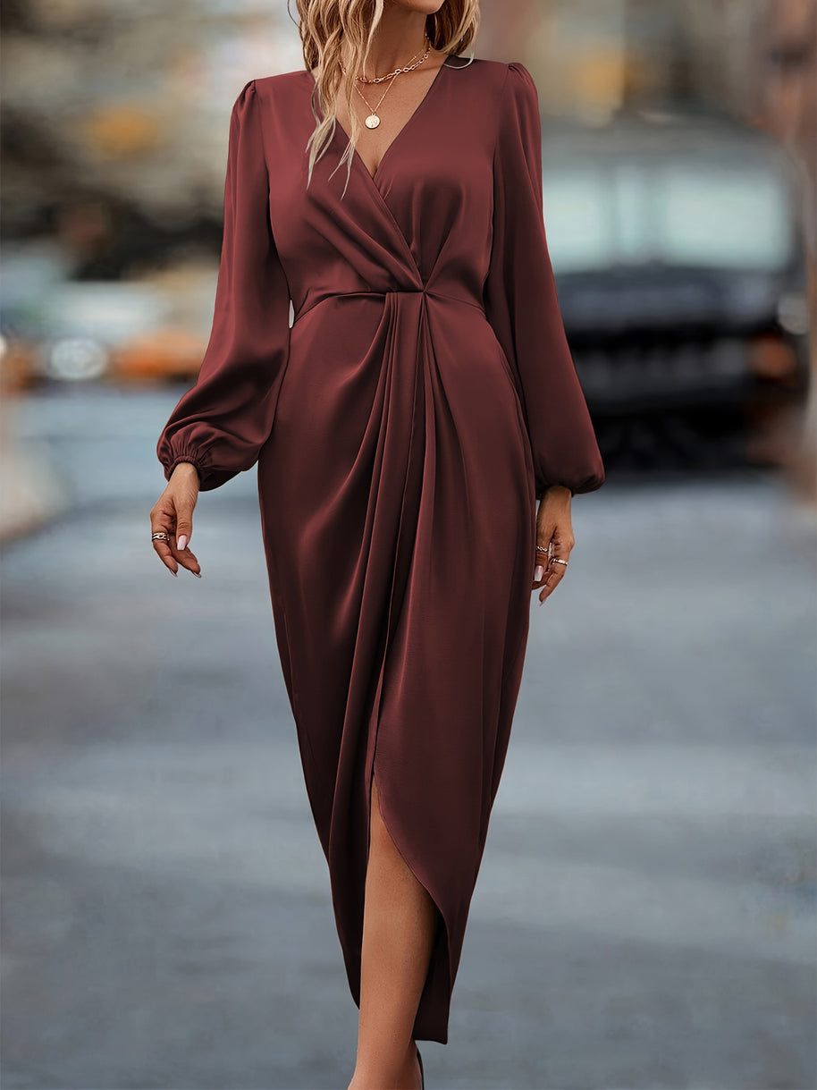 Damen elegantes Maxi-Kleid W&W
