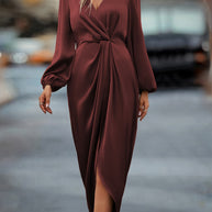 Damen elegantes Maxi-Kleid W&W