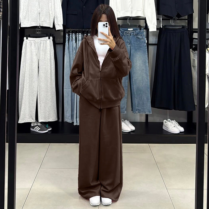 Damen bequemer und stylischer Kapuzenset WW