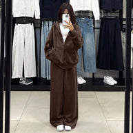 Damen bequemer und stylischer Kapuzenset WW