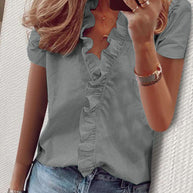 Damen Rüschenbluse W&W