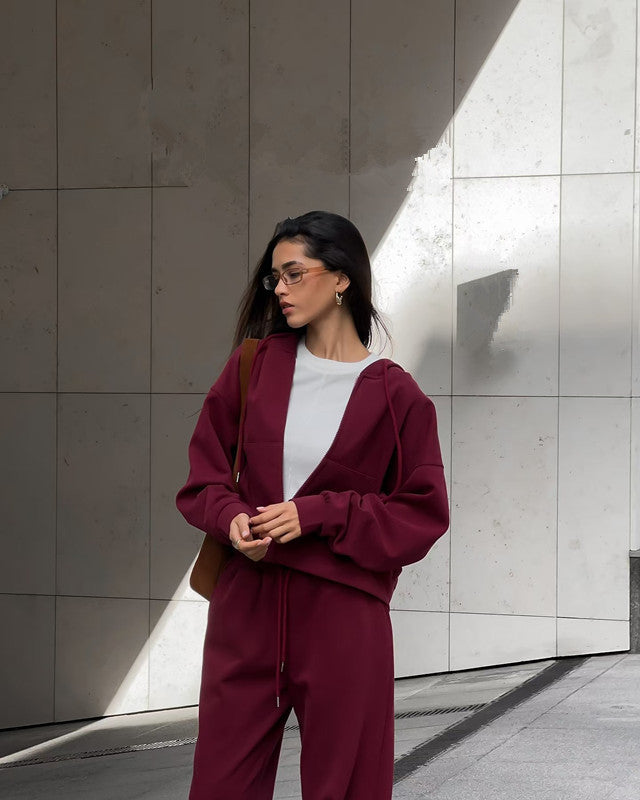 Damen Sportliche Kapuzenjacke WW