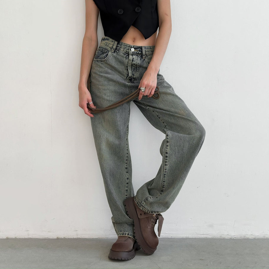 Damen Relaxed Fit Jeans mit lässigem Schnitt und hochwertigen Materialien WW