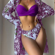 Damen Strandüberwurf-Set mit stylischem Druck WW