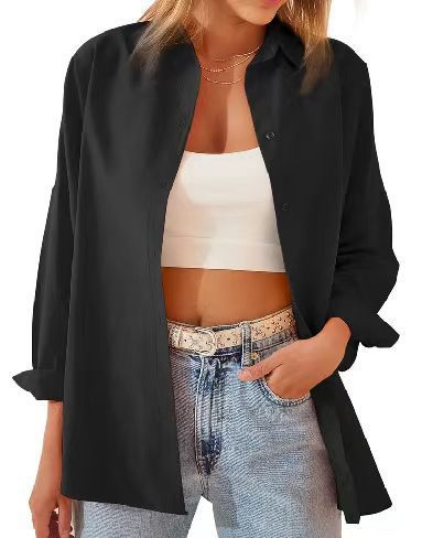 Damen Hemdbluse im lässigen Schnitt mit langen Ärmeln und modernen Details WW