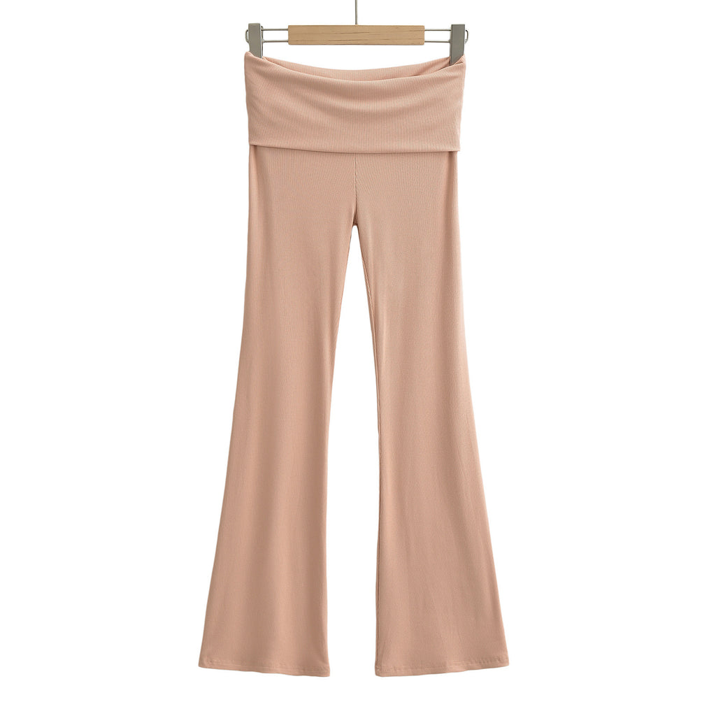 Damen Flared Yoga-Hose mit hohem Bund und elastischem Komfort WW