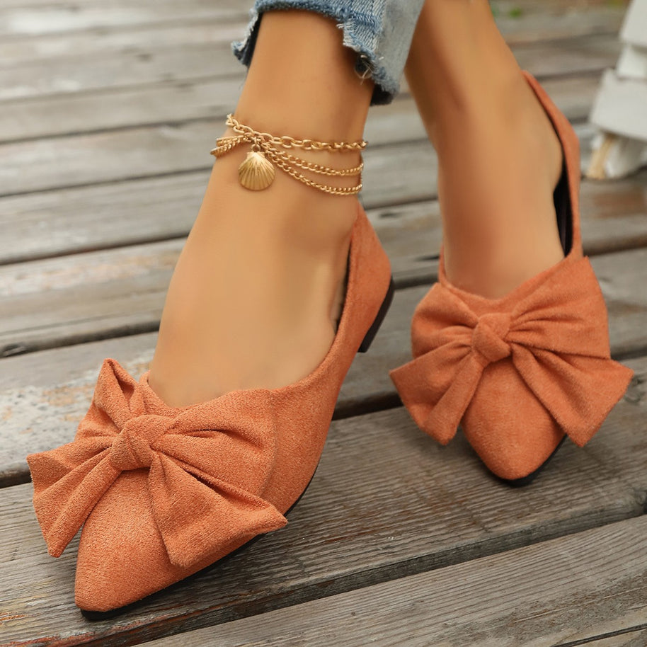 Damen Ballerina-Schuhe mit elegantem Schleifendetail und rutschfester Sohle WW