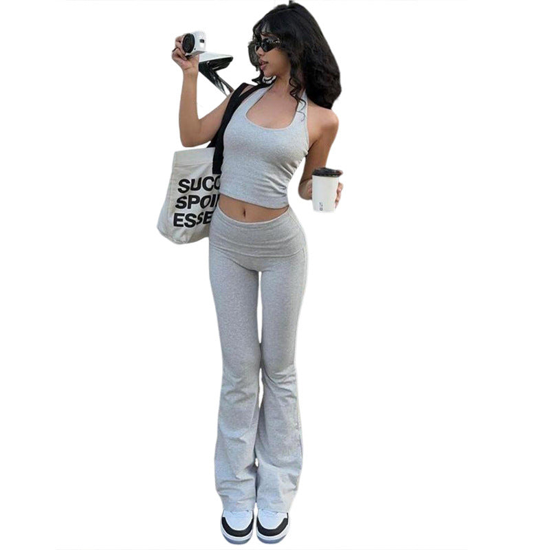 Damen Schlaghosen Activewear Ensemble WW