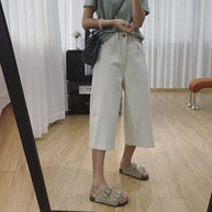 Damen Weite Denim Culottes WW