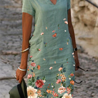 WW | Schickes Country Style Mini Kleid mit Blumen