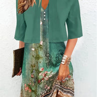 WW | Elegantes Langrock Zwei-Teile Kleid