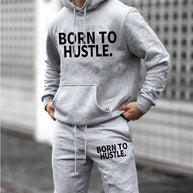 Damen Sportliches Hoodie und Shorts Set mit motivierendem Schriftzug WW
