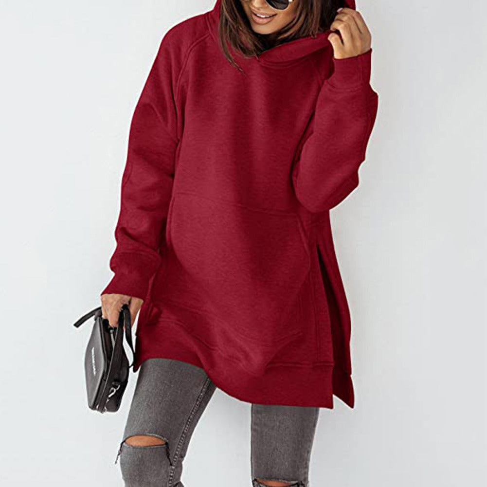 Damen Oversized Sweatshirt mit Kapuze WW