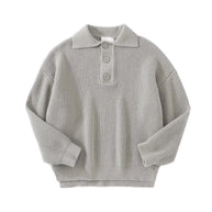 Damen Strickpullover mit modernem Polokragen WW