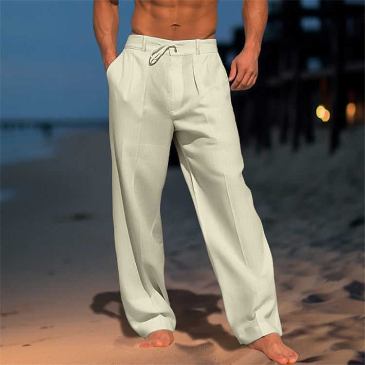 Herren elegante Chinohose mit lockerer Passform WW