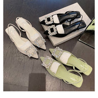 Damen Sling-Pumps mit eleganter Perlenapplikation WW