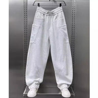 Damen bequeme Sweathose mit Cargo-Taschen WW