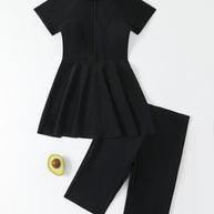 Damen Schwimmanzug mit Rock und praktischem Reißverschluss WW