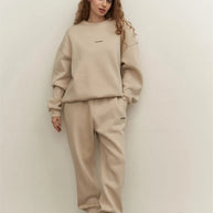 Damen sportliches Sweatset mit lockerem Schnitt WW