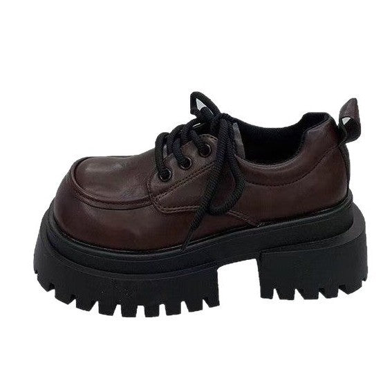 Damen Chunky Schnürschuhe mit rutschfester Sohle und modischem Design W&W Mode