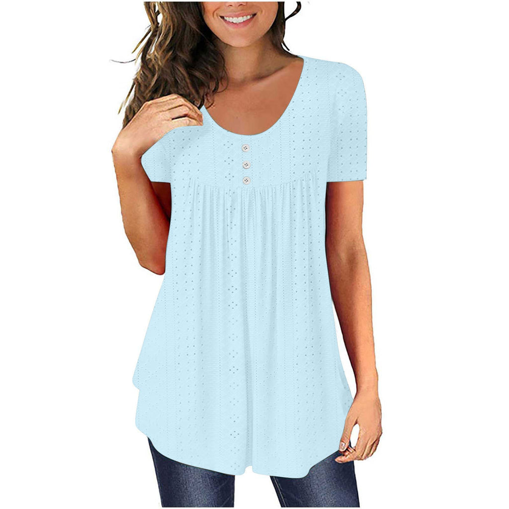 Damen Eyelet Tunika Top WW