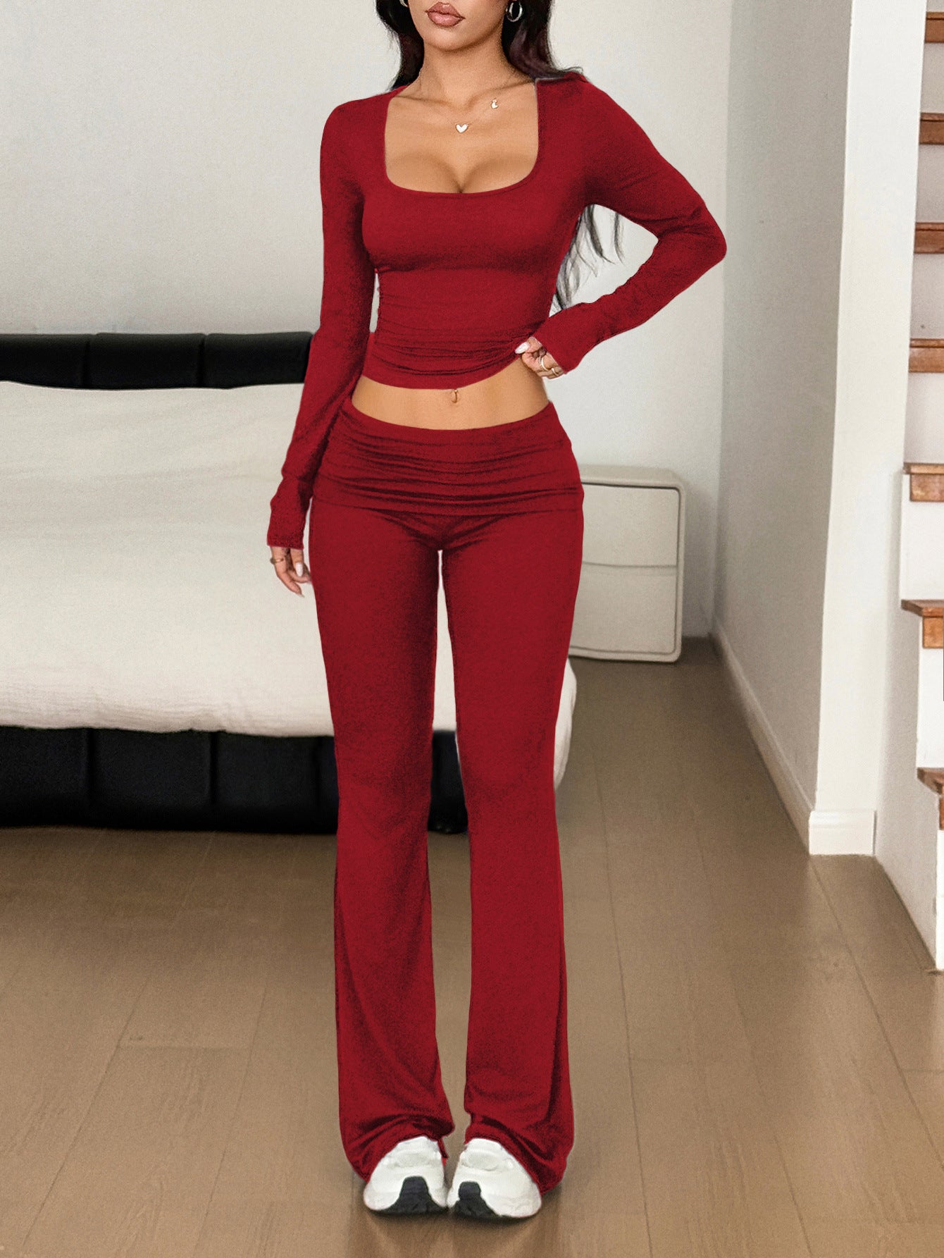 Damen Sportliches Zweiteiliges Set WW