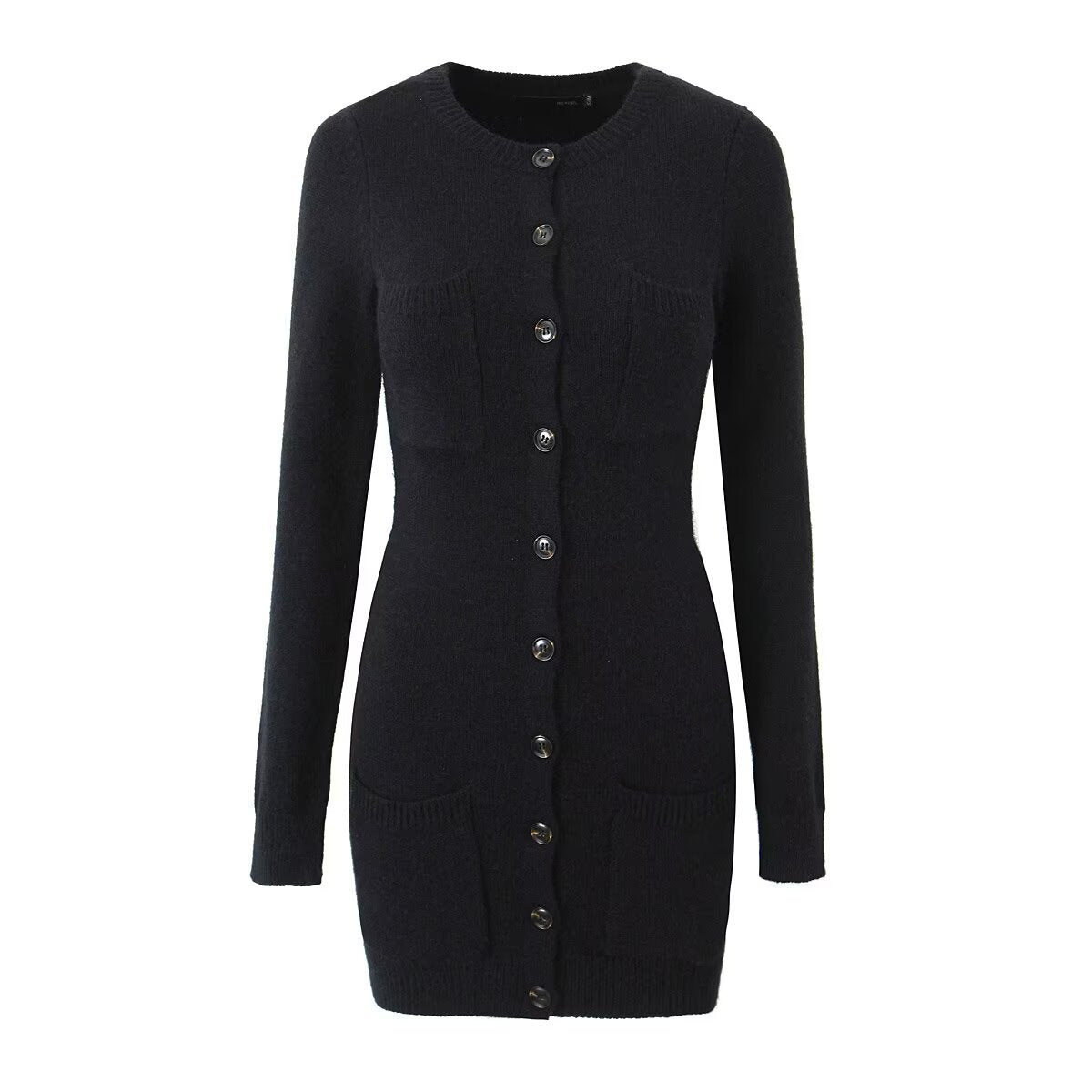 Damen Strickjacke mit knöpfbarem Frontverschluss und praktischen Taschen WW