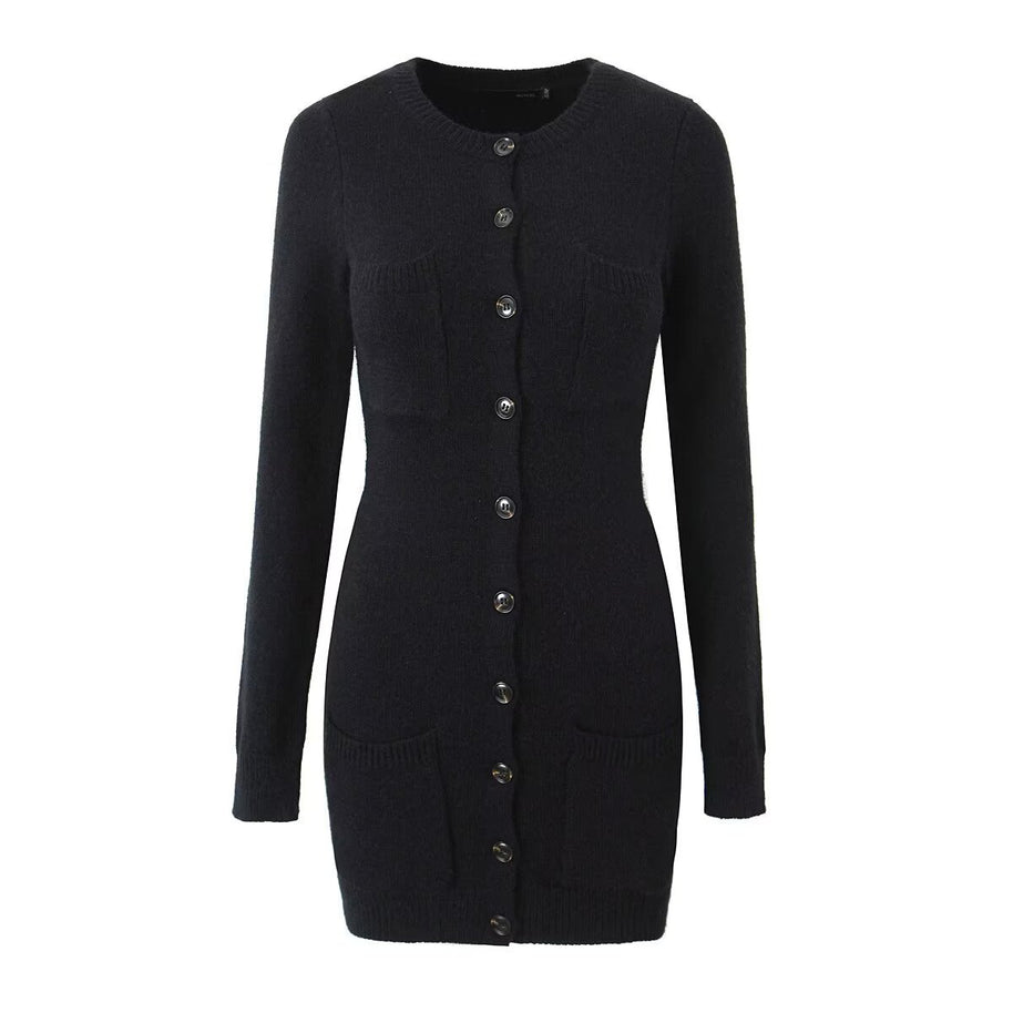 Damen Strickjacke mit knöpfbarem Frontverschluss und praktischen Taschen WW