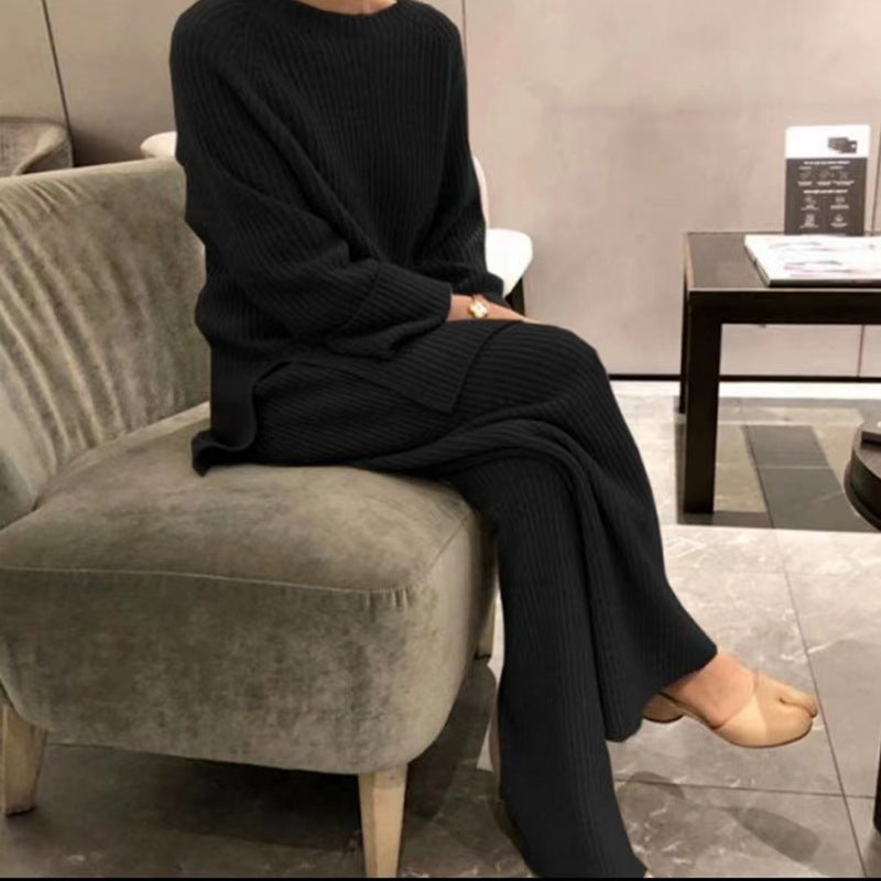 Damen Strickensemble mit weitem Schnitt und elegantem Design WW